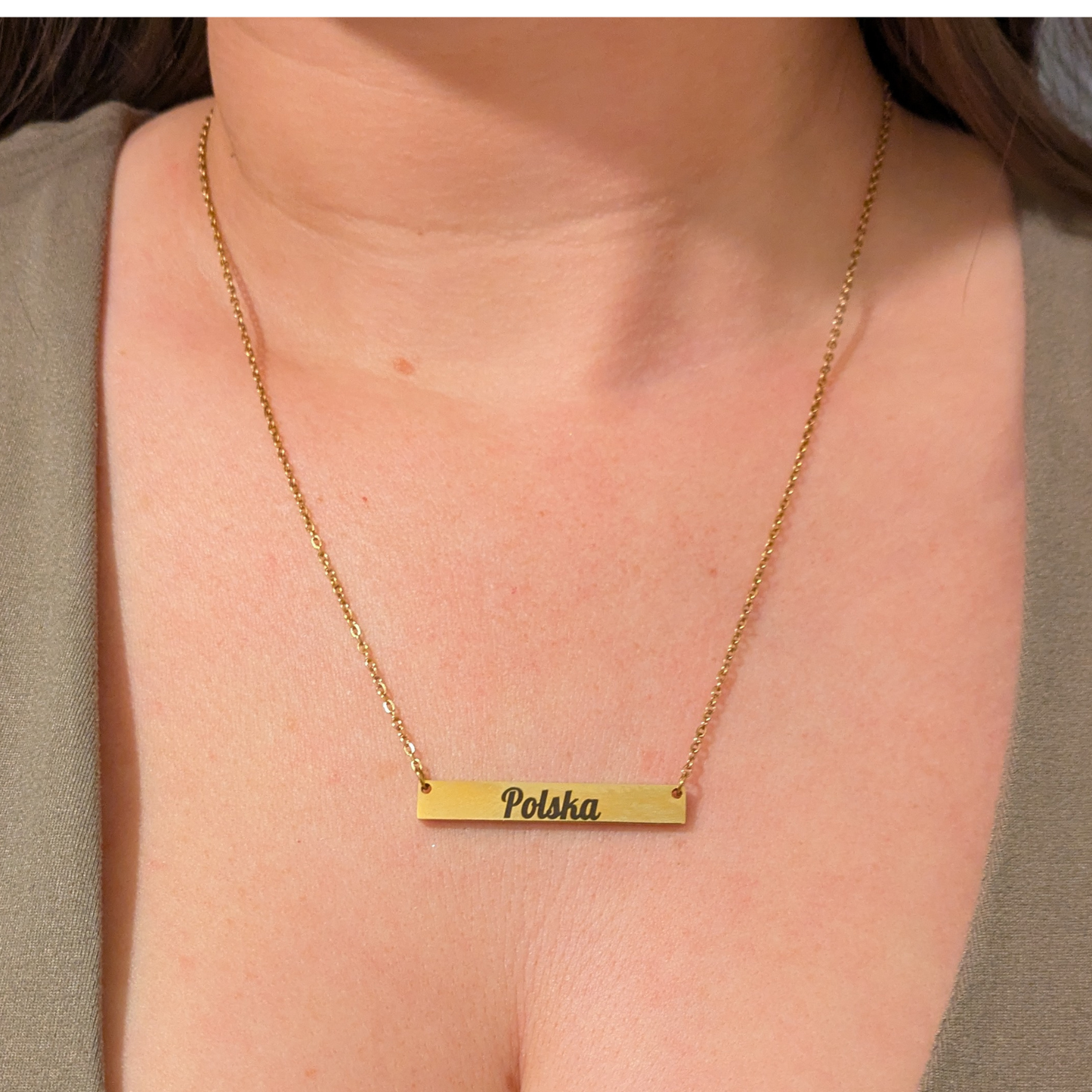 Personalisierte Polen Kette