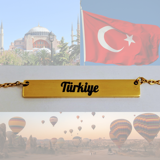 Personalisierte Türkei Kette