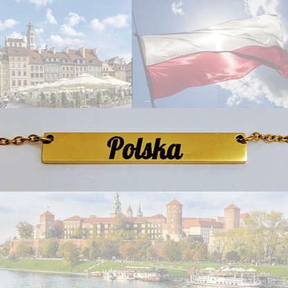 Personalisierte Polen Kette